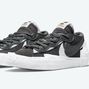 Nike Sacai Blazer Low Men's Sz 11 Iron Grey DD1877-002 White NEW 2021 Bl…